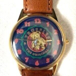 Fossil X FAO Schwarz Truffles the Bear Watch Brown Leather Band